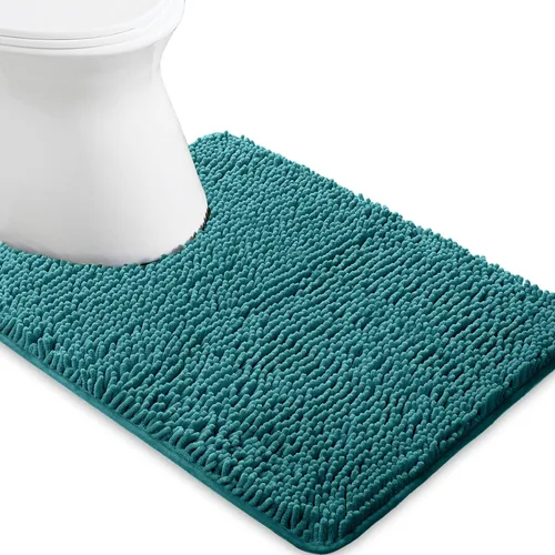 Vista 120 de Yeaban Alfombra de pasillo de baño de 24 x 72 pulgadas, antideslizante, alfombra de baño larga de felpilla gruesa, absorbente y lavable, alfombra