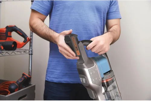 Vista 12 de Black+Decker Aspiradora inalámbrica, Powerseries Extreme, Aspiradora de palo recargable, cabezal intercambiable con accesorio para hendiduras