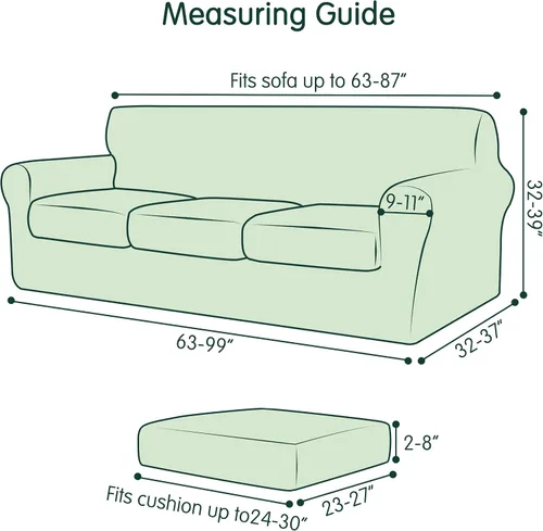 Vista 2 de CHUN YI Fundas de terciopelo para sofá de 4 piezas para sofá de 3 cojines, funda de sofá antideslizante resistente al agua, protector de muebles