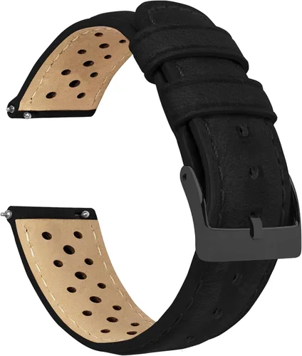 Vista 19 de Barton Racing & Rally Horween - Correas de cuero con barras de resorte de liberación rápida integradas, longitud estándar para muñecas de 5 a 8