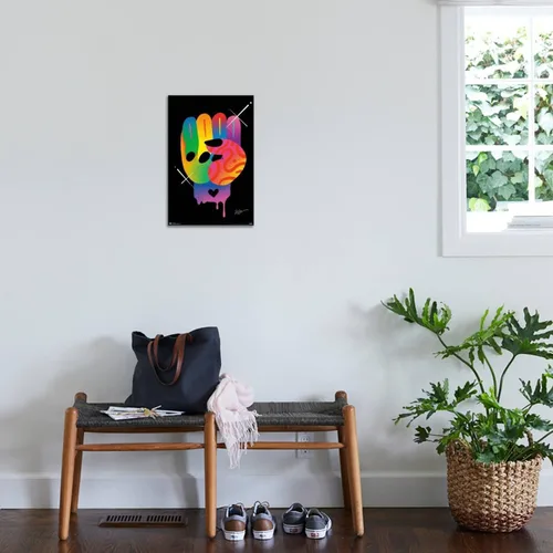 Vista 3 de Trends International Jason Naylor - Fist of Color Canvas Wall Poster