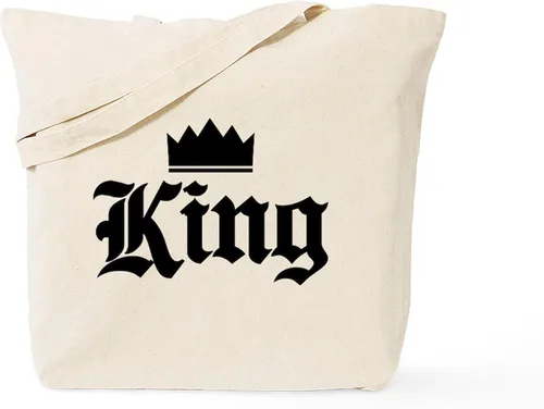 Vista 7 de CafePress Corgi King Tote Bag Bolsa de lona natural, bolsa de compras reutilizable