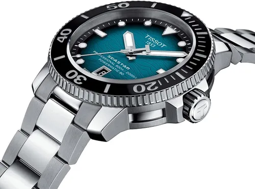 Vista 3 de Tissot Seastar PRO 2K PW80 SS BR Aqua IND Gris Mecánico