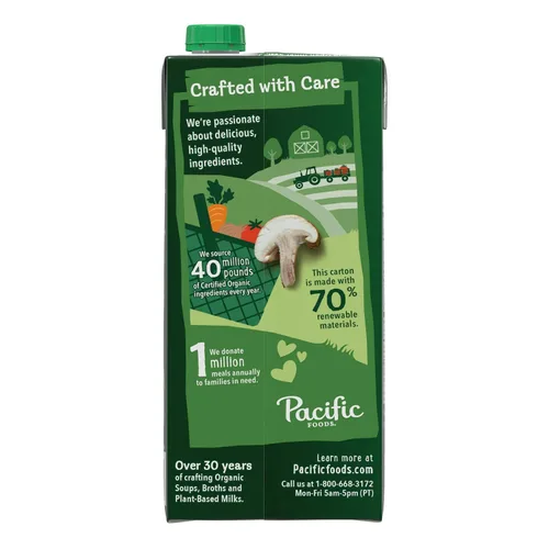 Vista 7 de Pacific Foods Caldo de hueso de pollo orgánico con ajo negro y hongo shiitake, caja de 32 onzas