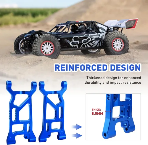 Vista 3 de Brazo delantero de aluminio Set Suspensión A-Arms para 1/10 Losi Tenacity Todos: Tenacity TT Pro 4WD SCT/DB Pro Actualizaciones, Sustituye LOS234016