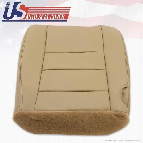 Vista 8 de 2002-2007 para Ford F250 F350 Lariat Driver Bottom Funda de asiento de cuero Pergamino TAN