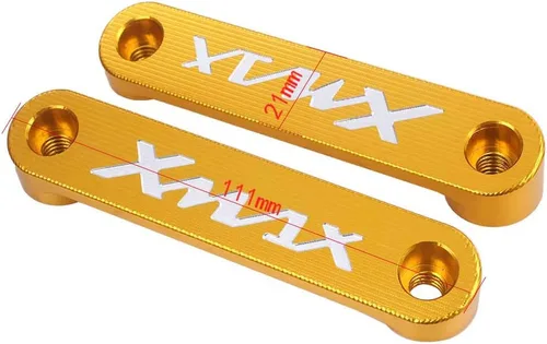 Vista 2 de LIRU Motor 2 x Eje Delantero Coper Placa Decoración Cubierta Aluminio para Yamaha XMAX 300 2017-2018, Azul