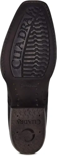 Vista 8 de Cuadra Botas para hombre en cuero genuino negro