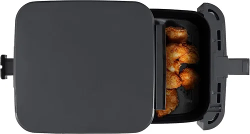 Vista 4 de LIVWELL Smart Touch - Freidora de aire de 8 cuartos con pantalla táctil LED y cesta de ventana de vidrio de acero inoxidable 12 preajustes, sin