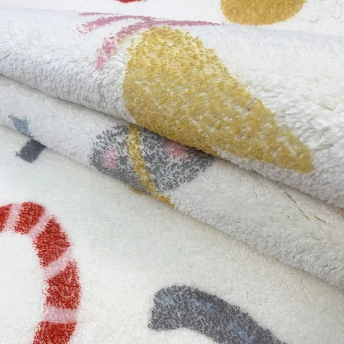 Vista 6 de USTIDE Alfombra de lana esponjosa con letras coloridas del alfabeto de 5 x 7 pulgadas para dormitorio de niños, lavable a máquina, tapete de juego
