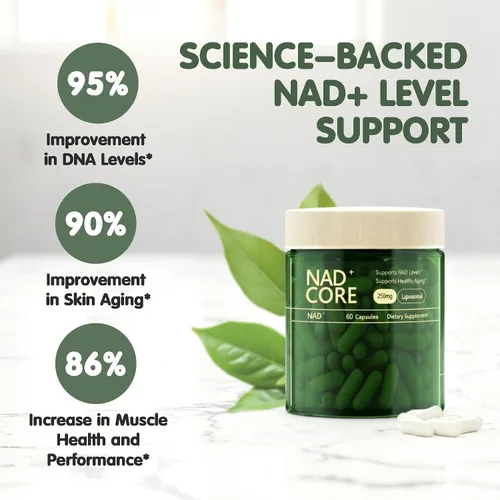 Vista 4 de NAD+ - Suplemento de ribósido de nicotinamida - Extra Fuerza NAD alternativa liposomal, apoya el envejecimiento saludable para mujeres y hombres, 60