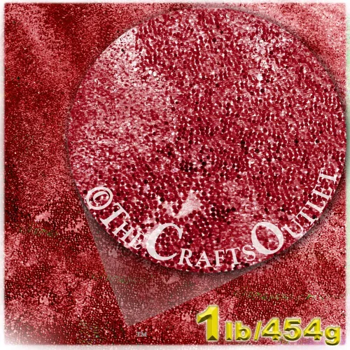 Vista 4 de The Crafts Outlet 1 libra/16.01 oz acabado transparente, cristal, microperlas 0.024 in, ideal para uñas de caviar, rosa transparente