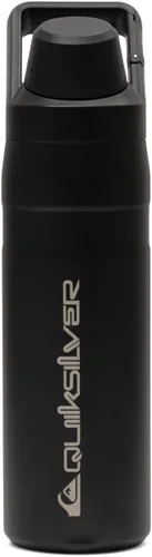 Vista 7 de Quiksilver Botella de agua de acero inoxidable de 24 onzas, vaso con aislamiento de boca ancha con gancho para mosquetón, acero 18/8, frío las 24