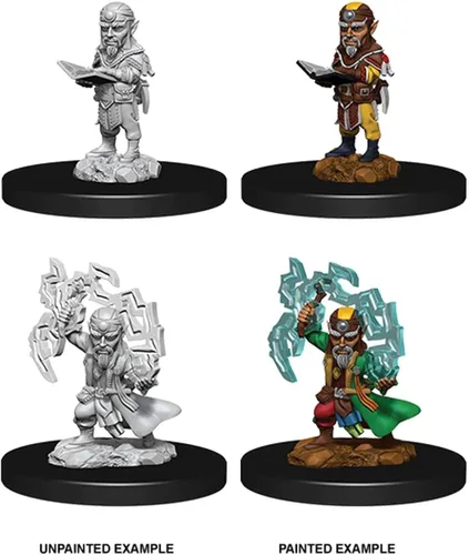 Vista 4 de WizKids Pathfinder Deep Cuts Unpainted Minis: W9 Male Gnome Sorcerer