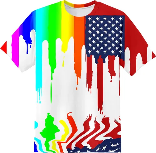 Vista 20 de Camiseta de manga corta con estampado 3D para niños y niñas de 6 a 16 años Bcm45-blanco