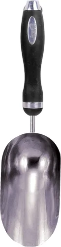 Vista 3 de Bond Manufacturing 1904 - Rastrillo de acero inoxidable con mango de agarre de gel