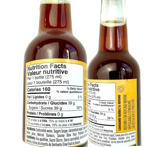 Vista 2 de Lurisia Chinotto - Soda italiana de 4 x 9.3 onzas líquidas (9.3 fl oz) – Cola – Jugo carbonatado con gas de Chinotto – Refresco de cítricos