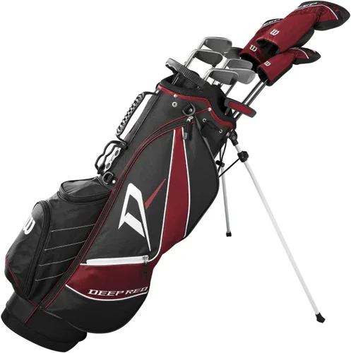 Vista 10 de Wilson Complete Set with Stand Bag Deep Red Tour (Negro)