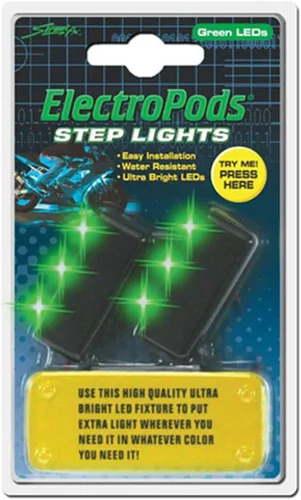 Vista 4 de 1043042 ElectroPods - Luz rectangular para motocicleta, color azul/negro