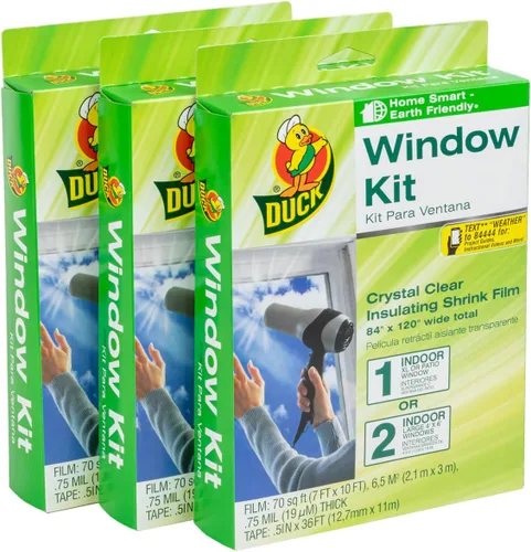 Vista 7 de Duck 286218 - Kit de aislamiento de ventana de película retráctil para puerta de patio extragrande, 1 unidad, transparente