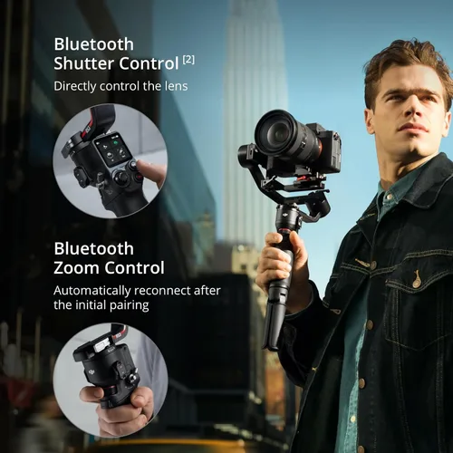 Vista 5 de DJI RS 3 Mini, estabilizador de cardán de 3 ejes para cámaras Canon/Sony/Panasonic/Nikon/Fujifilm, carga útil probada de 2 kg (4.4 lbs)