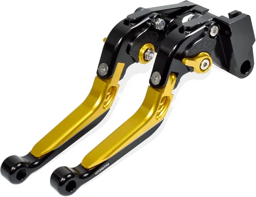 Vista 14 de Palanca de freno plegable retráctil Palanca de embrague para Yamaha Fazer FZ-1 FZ-8 FZ-6 FZ-6R FZS600, aleación de aluminio CNC fabricada (negro)