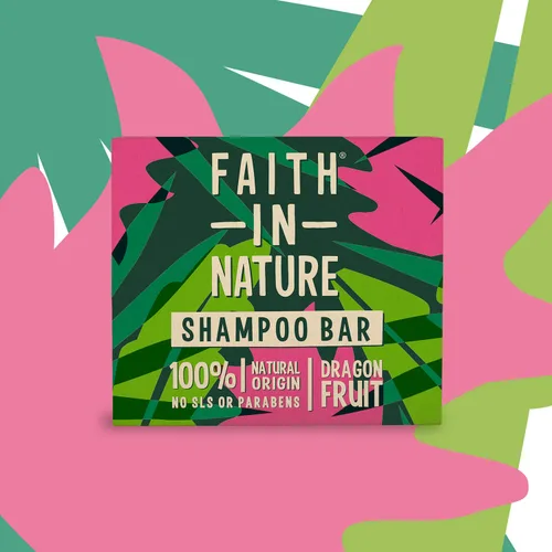 Vista 3 de Faith in Nature Barra de champú natural de fruta del dragón 3.00 oz