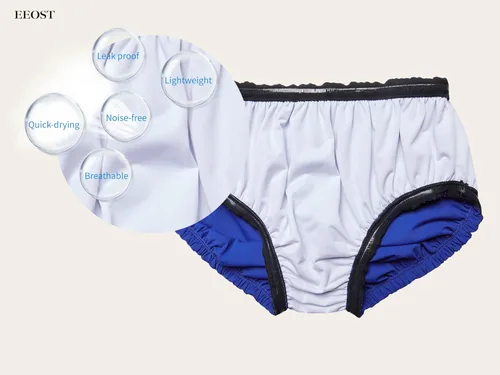 Vista 4 de Pañales de natación reutilizables para adultos, para necesidades especiales, trajes de baño para incontinencia, impermeables, a prueba de fugas