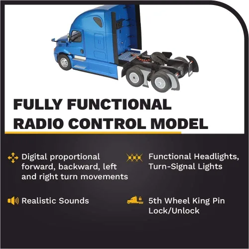 Vista 6 de 1:16 Freightliner Cascadia Full Funcionamiento 1:16 Escala RC Camión - 27006 - Diecast Masters