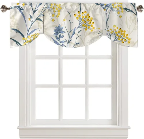Vista 13 de Cenefas de ventana de calabaza de Halloween, cortinas de cocina, cortinas para sala de estar, dormitorio, baño, lavable, pequeña mansión encantada