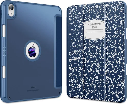 Vista 9 de DTTOCASE - Funda para iPad de 10.ª generación de 2022, 10.9”, reverso transparente y marco de poliuretano termoplástico antigolpes
