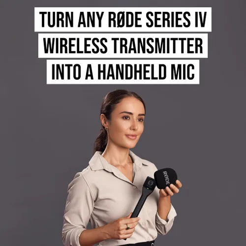 Vista 5 de RØDE Interview GO Adaptador de mano para micrófonos inalámbricos RØDE (negro)