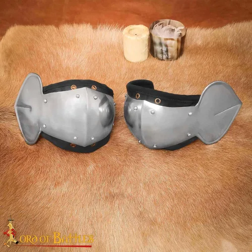 Vista 7 de Lord of Battles Armadura medieval de acero para juego de rol, armadura de pierna de policía perfecta para LARP, cosplay, Halloween, SCA, Renfair