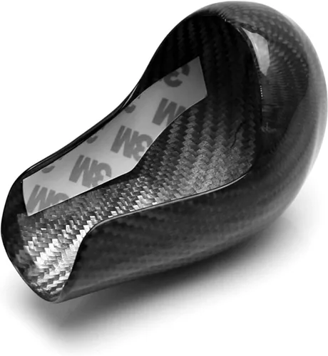 Vista 2 de iJDMTOY Carcasa para palanca de cambios de fibra de carbono, color negro brillante, compatible con Chevrolet 2016 en adelante Gen6 Camaro