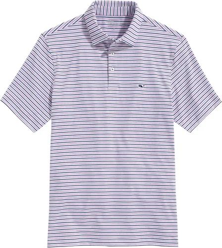 Vista 55 de Vineyard Vines Polo Bradley Stripe Sankaty para hombre Ocean Breeze Tejeda