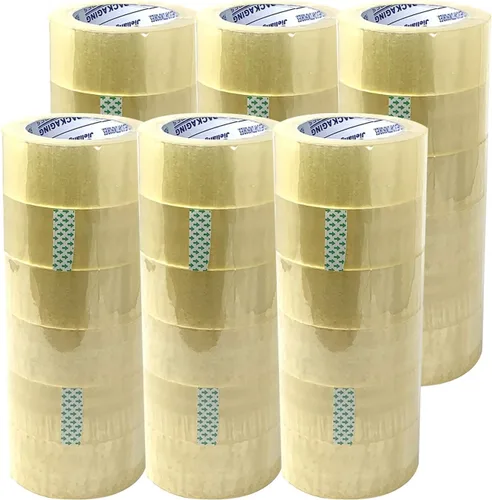 Vista 6 de Allgala Paquete de valor de cinta de embalaje de sellado de cartón resistente, transparente (4 rollos) 3 "x110-TP10003