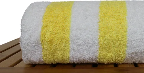 Vista 2 de BC BARE COTTON Collection Bare Cotton - Toalla de playa para piscina (2 unidades), color amarillo (714-709-01)