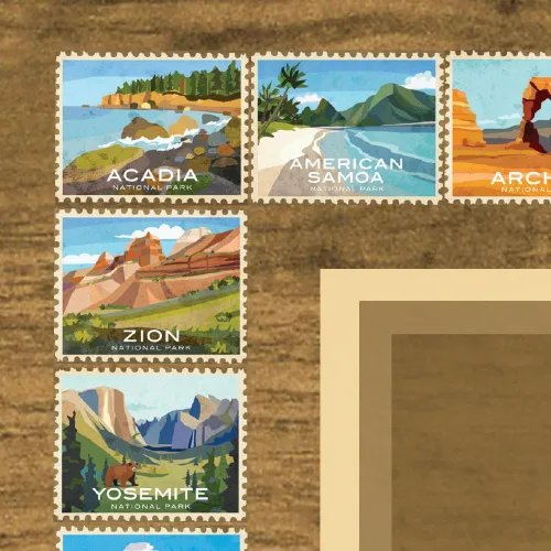 Vista 7 de Póster de Travel Quest de parques nacionales