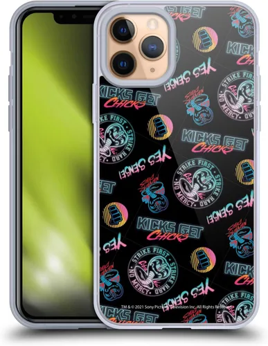 Vista 208 de Head Case Designs Funda de gel suave con licencia oficial de Cobra Kai Eagle Fang Logo Key Art compatible con Apple iPhone 7 Plus/iPhone 8 Plus
