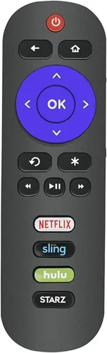 Vista 2 de Control remoto universal compatible con todos los televisores TCL Roku, no requiere configuración