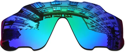 Vista 22 de Lentes de repuesto para gafas de sol Oakley Jaw-breaker OO9290 - Confirm Fit Resistente a los arañazos Abrigo de espejo negro polarizado