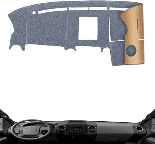 Vista 18 de Cubierta de Salpicadero Alfombrilla de Tablero Compatible con Ford F-150 2014-2009 (Sin Modelos HUD), Alfombrilla Antirreflejos para Salpicadero