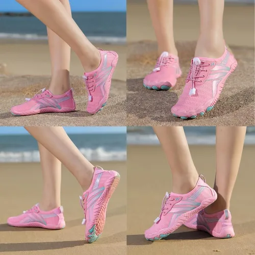 Vista 7 de Zapatos de agua para hombre y mujer, zapatos descalzos de secado rápido, deportes al aire libre para natación, piscina, playa, surf, caminar, agua