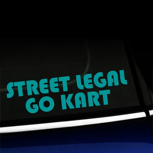 Vista 14 de Street Legal Go Kart - Calcomanía de vinilo para Mini Cooper, color a elegir - [azul azul]