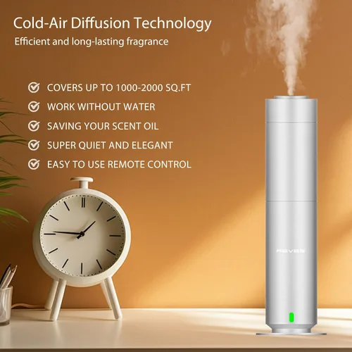 Vista 4 de Máquina difusora para máquina de aire de aroma hotelero para difusores caseros para el hogar-Difusores de aceite esencial sin agua-Difusor de aroma