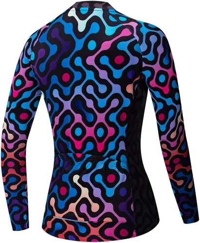 Vista 2 de Camiseta de ciclismo de manga larga para mujer, para bicicleta de montaña