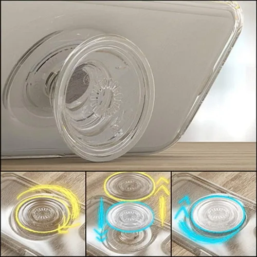 Vista 7 de OtterBox + Funda Pop Symmetry Series para iPhone 12 Mini (no 12, Pro, Pro Max) Embalaje no minorista - Transparente