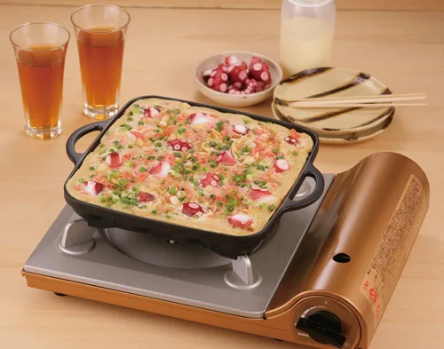Vista 6 de Iwatani Takoyaki - Sartén para parrilla, mediano, color negro