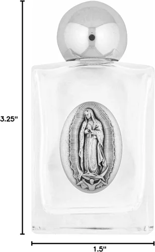 Vista 4 de Venerare Botella de agua bendita de vidrio (Nuestra Señora de Guadalupe)