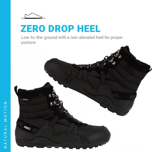 Vista 3 de Xero Shoes Alpine - Botas de nieve para hombre, aisladas, para exteriores, impermeables, para invierno
